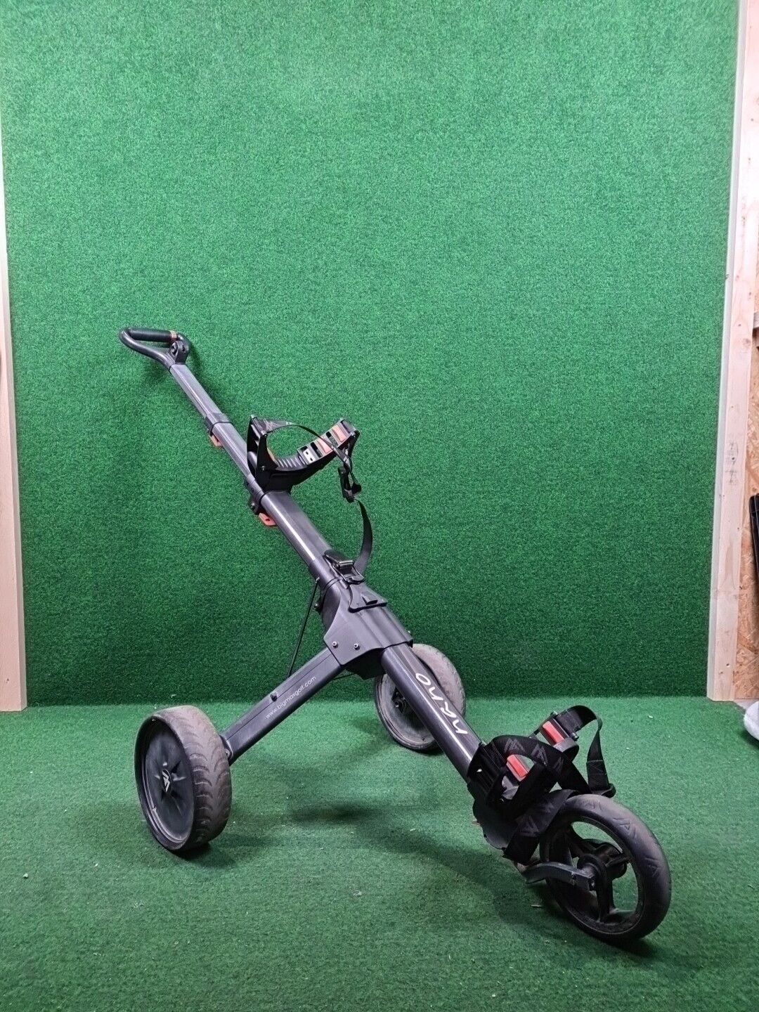 BIG MAX Nano 3-Rad-Trolley - Herren (Schwarz / motorisiert / keine Tragetasche)