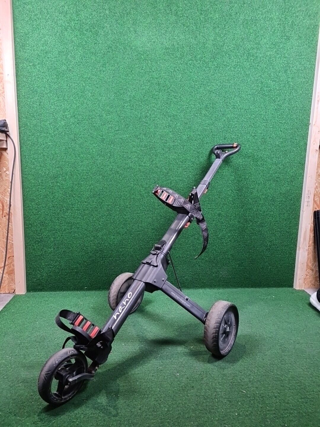 BIG MAX Nano 3-Rad-Trolley - Herren (Schwarz / motorisiert / keine Tragetasche)